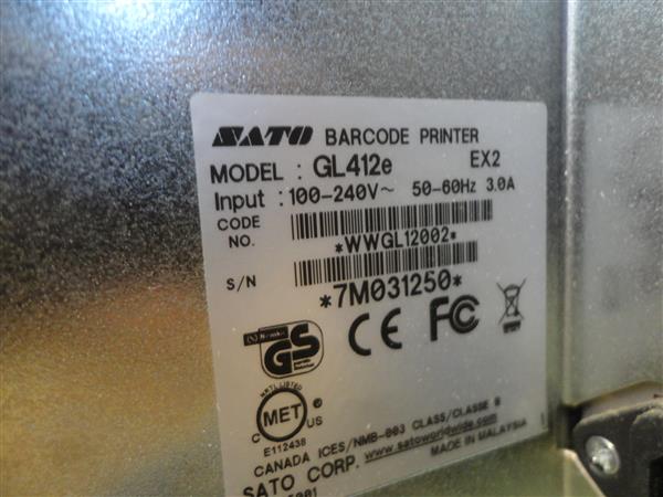 Grote foto sato gl412e thermal 300dpi label printer lan usb computers en software printers