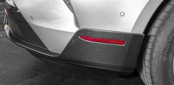 Grote foto porsche taycan carbon turbo gt style diffuser auto onderdelen tuning en styling