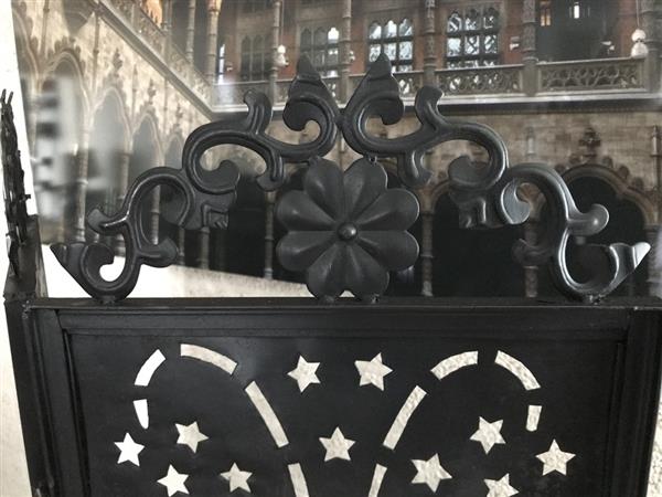 Grote foto zware ijzeren divider voor binnen en voor in de tuin fraai huis en inrichting woningdecoratie