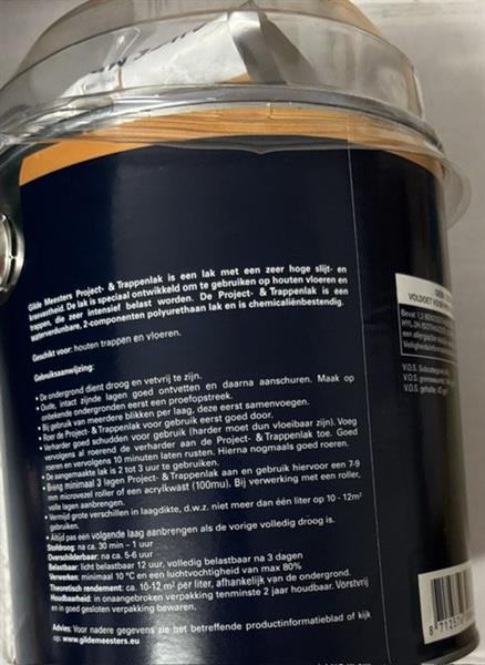 Grote foto gilde meesters project trappenlak 2 5l doe het zelf en verbouw gereedschappen en machines