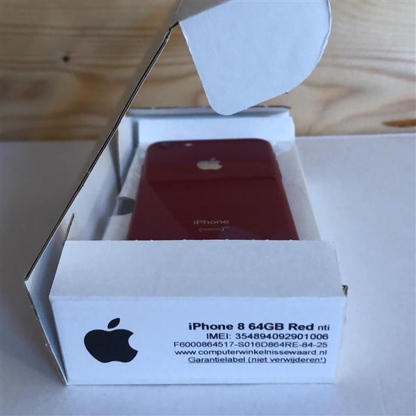 Grote foto magazijn opruiming apple iphone 8 model 2016 64gb rood garantie telecommunicatie apple iphone