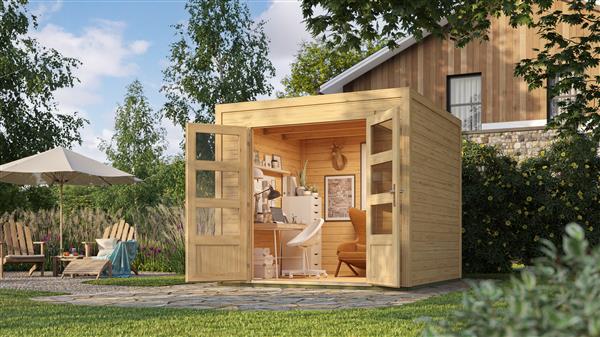 Grote foto nieuw modern tuinhuis quby 300x300 tuin en terras tuinhuisjes en blokhutten