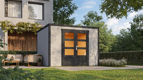 Grote foto nieuw modern tuinhuis quby 300x300 tuin en terras tuinhuisjes en blokhutten
