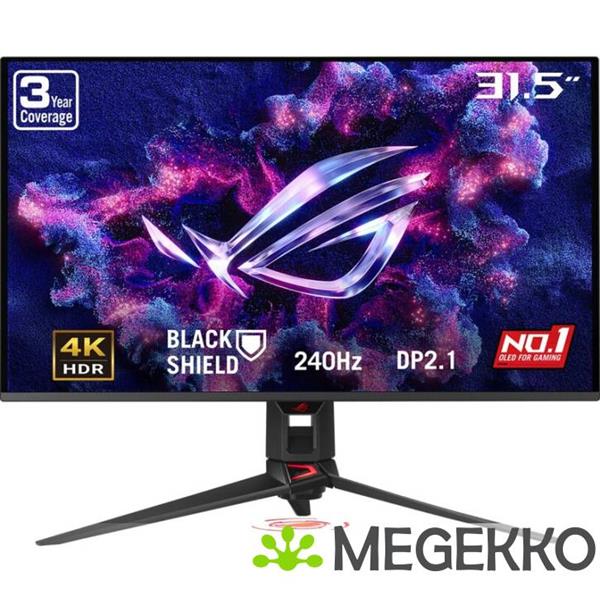 Grote foto asus rog swift oled pg32ucdm3 31.5 4k ultra hd 240hz qd oled gaming monitor computers en software overige computers en software