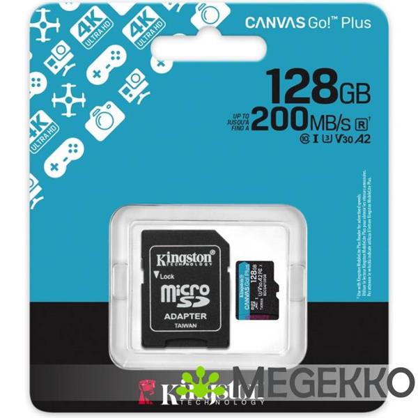 Grote foto kingston canvas go plus 128gb computers en software geheugens