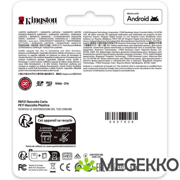Grote foto kingston canvas go plus 128gb computers en software geheugens