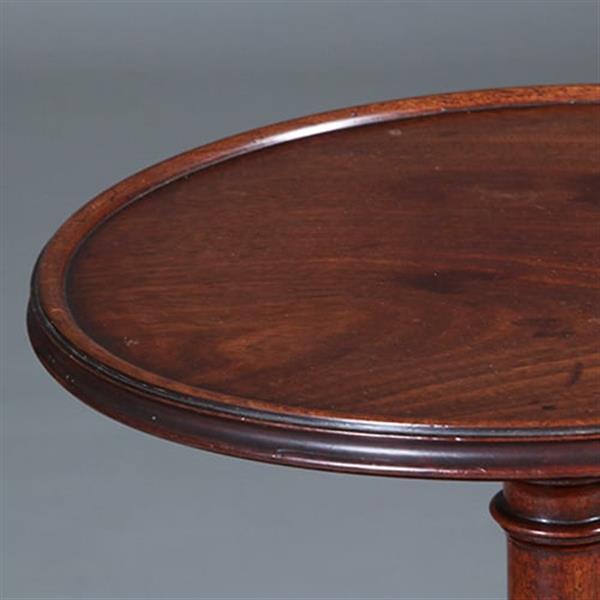 Grote foto stommeknecht in massief mahonie ca 1800 met 3 ronde plateau wv 2 draaibaar no.440520 antiek en kunst stoelen en banken