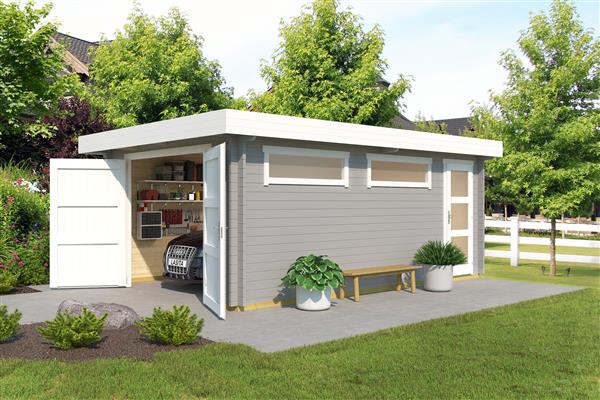 Grote foto nieuw houten garage canberra tuin en terras tuinhuisjes en blokhutten