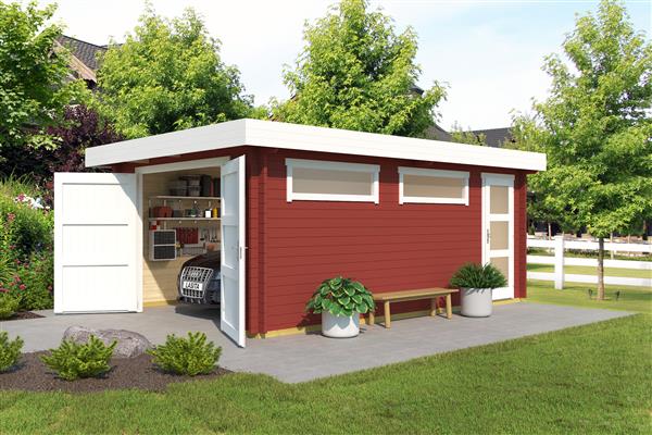 Grote foto nieuw houten garage canberra tuin en terras tuinhuisjes en blokhutten