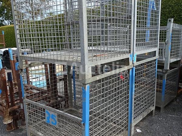 Grote foto 4 stapelbare metalen bakken met afneembare deur agrarisch algemeen
