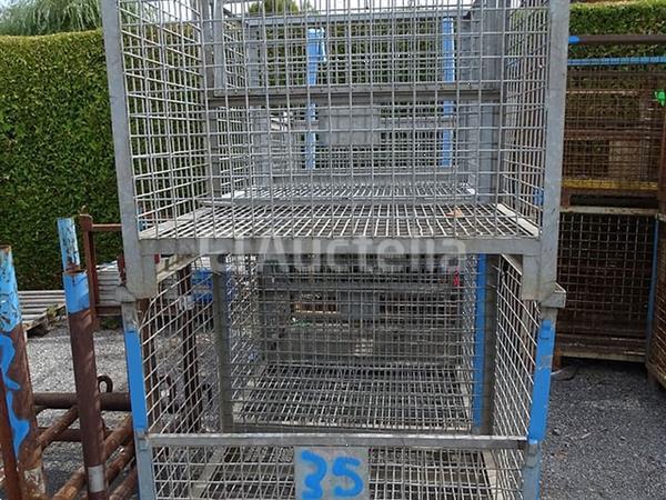 Grote foto 4 stapelbare metalen bakken met afneembare deur agrarisch algemeen