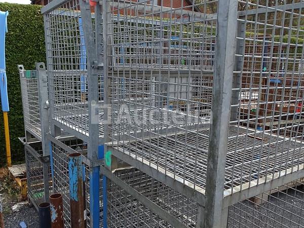 Grote foto 4 stapelbare metalen bakken met afneembare deur agrarisch algemeen