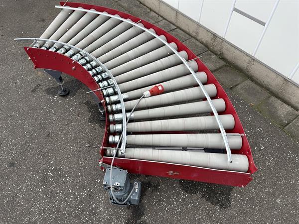 Grote foto taks rollenbaan bocht 90 breedte 75 cm agrarisch transportbanden