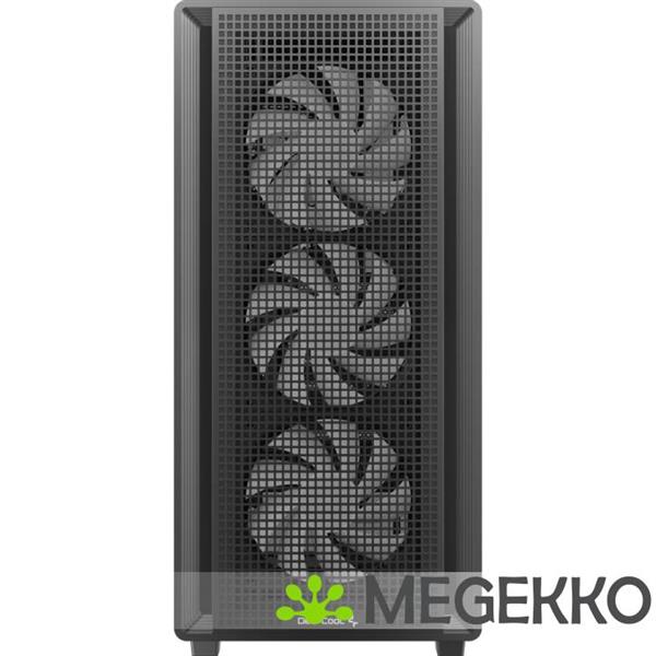 Grote foto deepcool cc550 4f midi tower zwart computers en software behuizingen en kasten