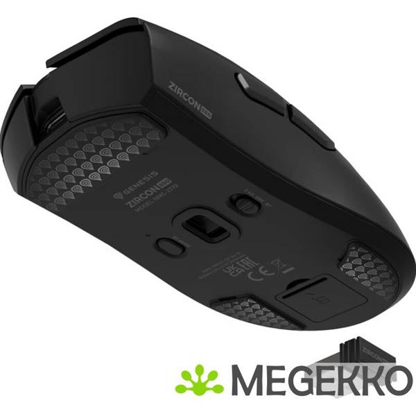 Grote foto genesis zircon 880 muis gamen rechtshandig rf wireless bluetooth usb type c optisch 12000 dpi computers en software overige computers en software