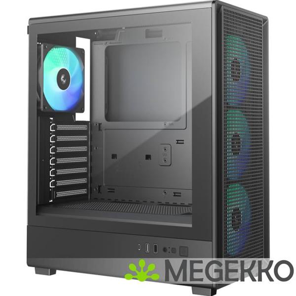 Grote foto deepcool cc550 4f midi tower zwart computers en software behuizingen en kasten