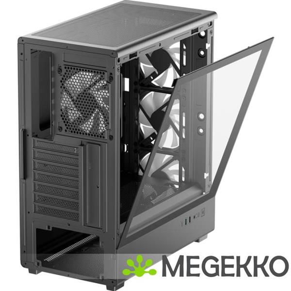 Grote foto deepcool cc550 4f midi tower zwart computers en software behuizingen en kasten