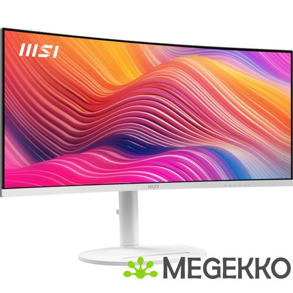 Grote foto msi modern md342cqpw 34 wide quad hd 120hz va curved usb c monitor computers en software overige computers en software