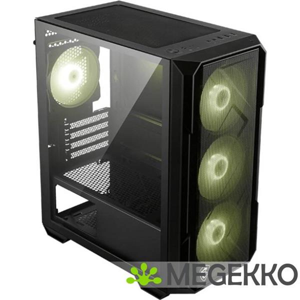 Grote foto msi mag forge m120r airflow computerbehuizing mini tower zwart transparant computers en software behuizingen en kasten