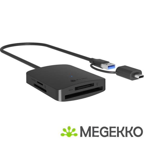 Grote foto icy box ib cr302 cu3 geheugenkaartlezer usb 3.2 gen 1 3.1 gen 1 type a zwart computers en software overige computers en software