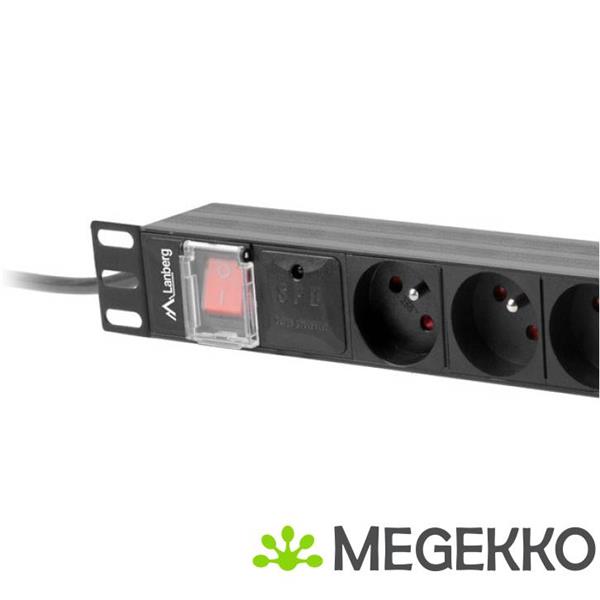 Grote foto lanberg pdu 08e 0200 bk energiedistributie 8 ac uitgang en 1u zwart computers en software overige