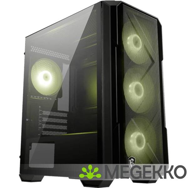 Grote foto msi mag forge m120r airflow computerbehuizing mini tower zwart transparant computers en software behuizingen en kasten