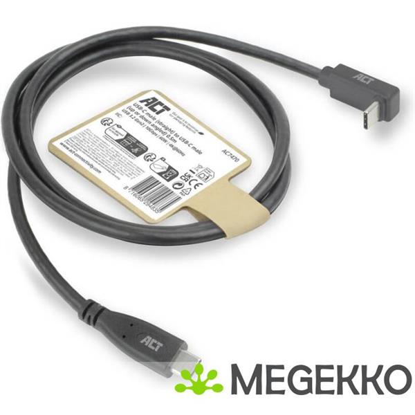 Grote foto act usb 3.0 10gbps 60w usb type c usb type c haaks verticaal 0.5m computers en software overige