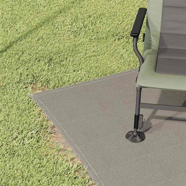 Grote foto vidaxl tenttapijt lichtgrijs 400 x 250 cm polyetheen caravans en kamperen tenten