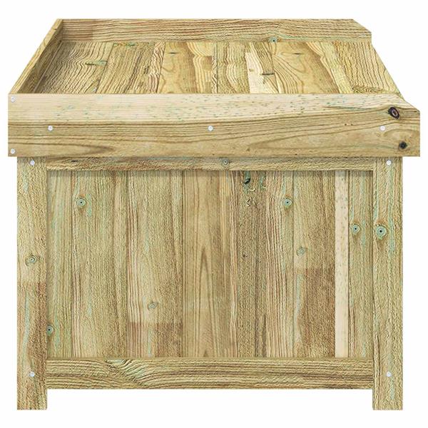Grote foto vidaxl buiten kussenbox ge mpregneerd grenenhout 104 x 60 x 47 cm tuin en terras overige tuin en terras