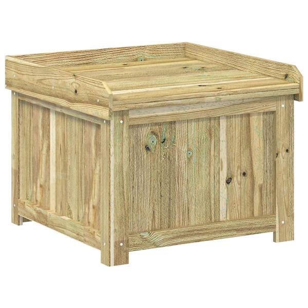 Grote foto vidaxl kussenbox voor buiten ge mpregneerd grenenhout 58 5 x 60 x 47 cm tuin en terras overige tuin en terras