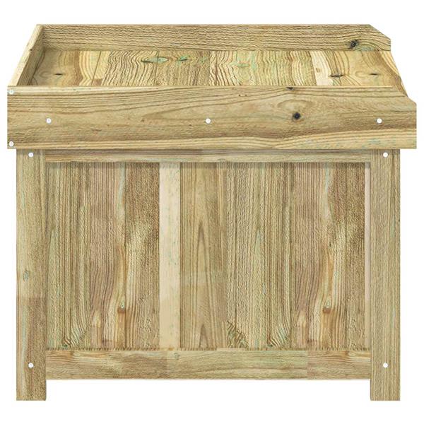 Grote foto vidaxl kussenbox voor buiten ge mpregneerd grenenhout 58 5 x 60 x 47 cm tuin en terras overige tuin en terras