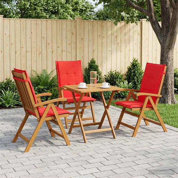 Grote foto vidaxl recliner tuinstoelen 3 st naturel massief acaciahout tuin en terras tuinmeubelen