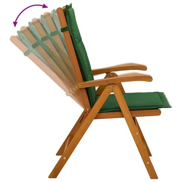 Grote foto vidaxl recliner tuinstoelen 2 st naturel massief acaciahout tuin en terras tuinmeubelen