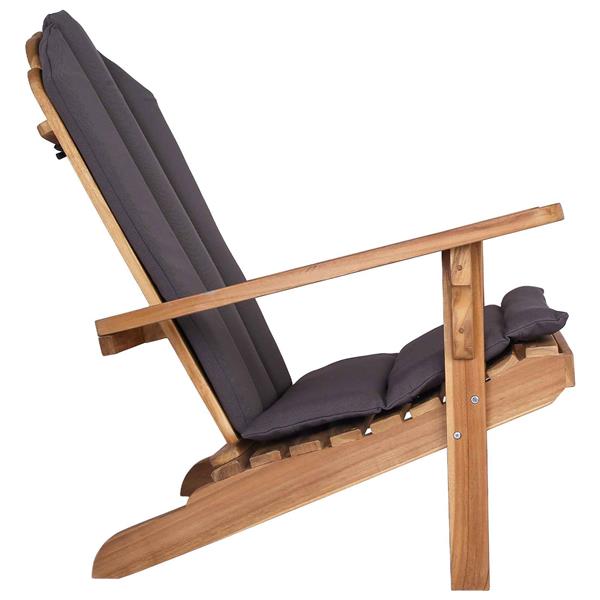 Grote foto vidaxl tuinstoel adirondack naturel massief teakhout tuin en terras tuinmeubelen