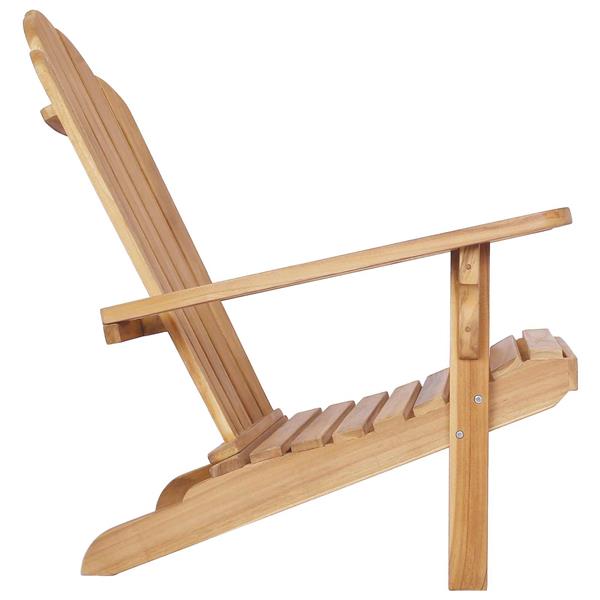 Grote foto vidaxl tuinstoel adirondack naturel massief teakhout tuin en terras tuinmeubelen