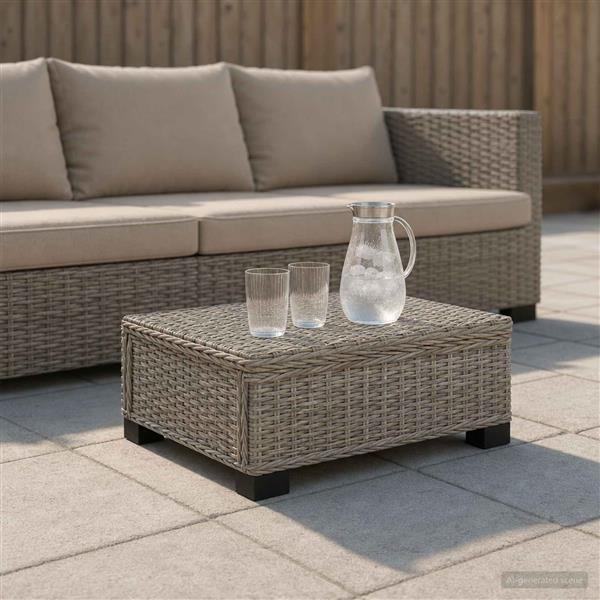 Grote foto vidaxl salontafel gendt natuurlijk rattan kubu grijs 67 x 60 x 30 cm tuin en terras tuinmeubelen