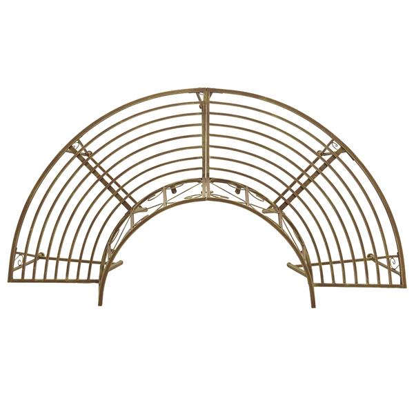 Grote foto vidaxl boom bank 4 aantal zitplaatsen 160 x 80 x 89 cm staal tuin en terras tuinmeubelen