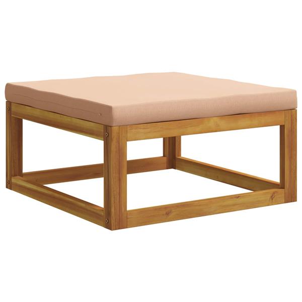 Grote foto vidaxl 3 st modulaire bankset met kussens tuin en terras tuinmeubelen