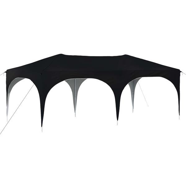 Grote foto vidaxl pop up partytent 575 x 288 x 245 cm antraciet oxford stof tuin en terras overige tuin en terras