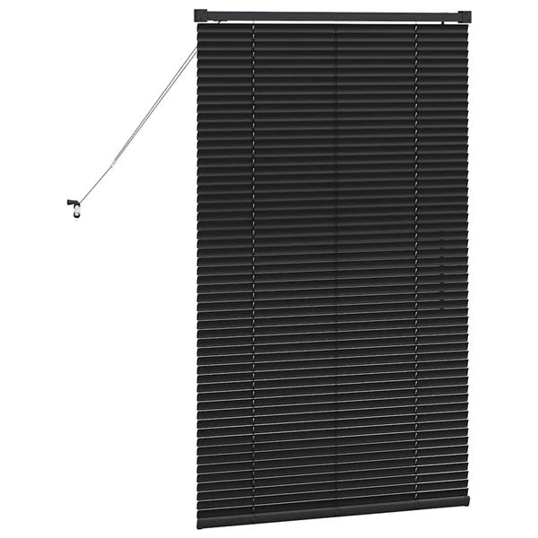 Grote foto vidaxl venetiaanse jaloezie n zwart 130 x 75 cm aluminium huis en inrichting gordijnen en lamellen