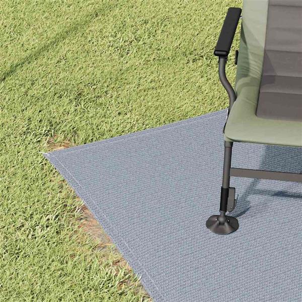 Grote foto vidaxl tenttapijt blauw en grijs 400 x 250 cm polyetheen caravans en kamperen tenten