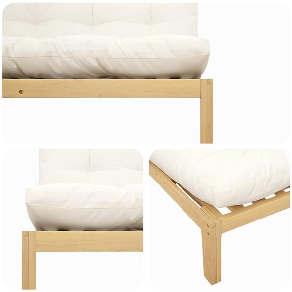 Grote foto vidaxl midden sofaset licht acacia en cr me wit acaciahout tuin en terras tuinmeubelen
