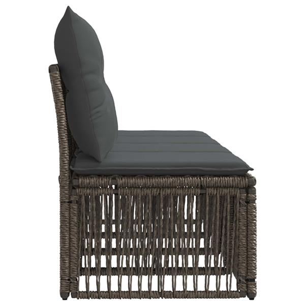 Grote foto vidaxl 4 zits bank 4 st 4 aantal zitplaatsen grijs poly rattan tuin en terras tuinmeubelen