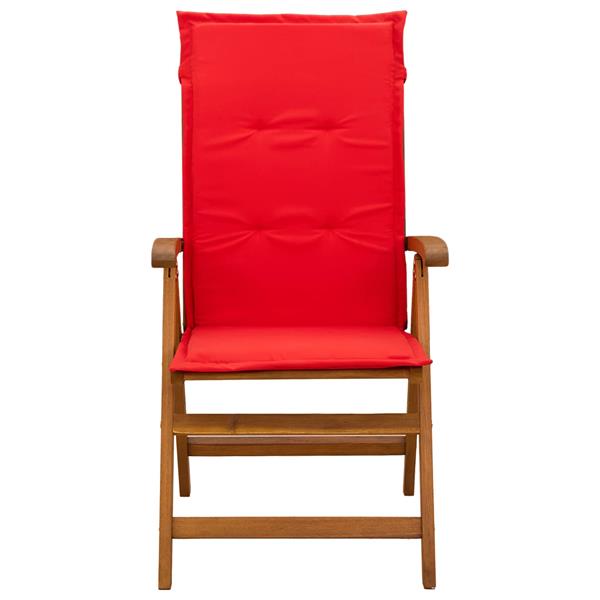 Grote foto vidaxl recliner tuinstoelen 3 st naturel massief acaciahout tuin en terras tuinmeubelen