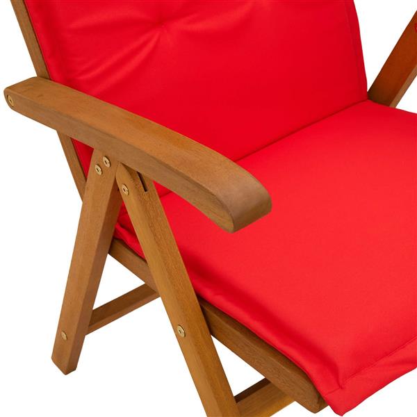 Grote foto vidaxl recliner tuinstoelen 3 st naturel massief acaciahout tuin en terras tuinmeubelen