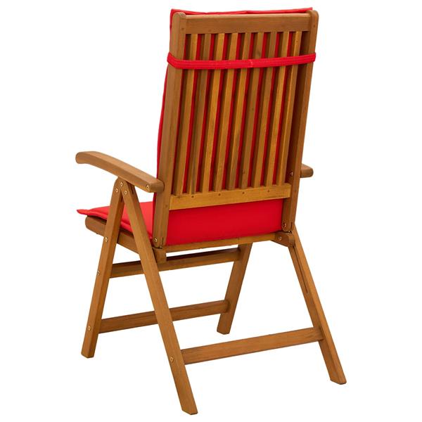 Grote foto vidaxl recliner tuinstoelen 2 st naturel massief acaciahout tuin en terras tuinmeubelen