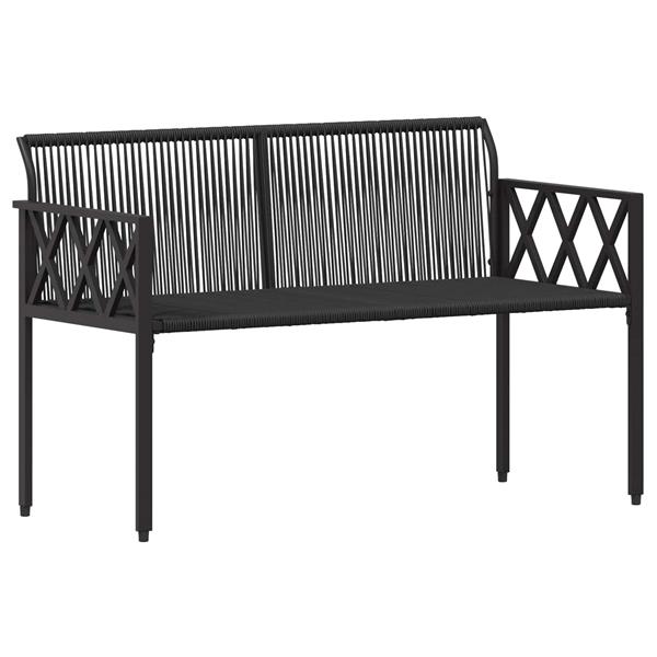 Grote foto vidaxl tuinmeubelset 4 st zwart en turquoise poly rattan tuin en terras tuinmeubelen