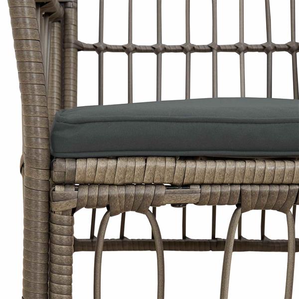Grote foto vidaxl tuinstoelen 4 st grijs poly rattan tuin en terras tuinmeubelen