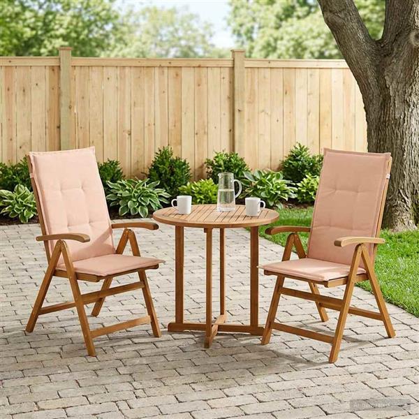 Grote foto vidaxl recliner tuinstoelen 2 st naturel massief acaciahout tuin en terras tuinmeubelen