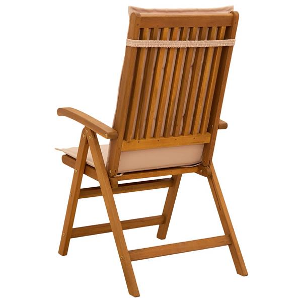 Grote foto vidaxl recliner tuinstoelen 2 st naturel massief acaciahout tuin en terras tuinmeubelen